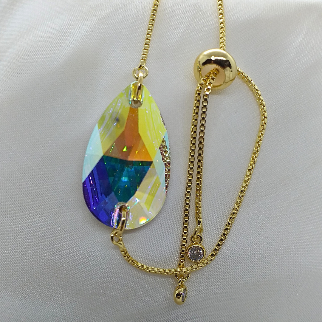 AB Crystal Bracelet (Almond Shaped)