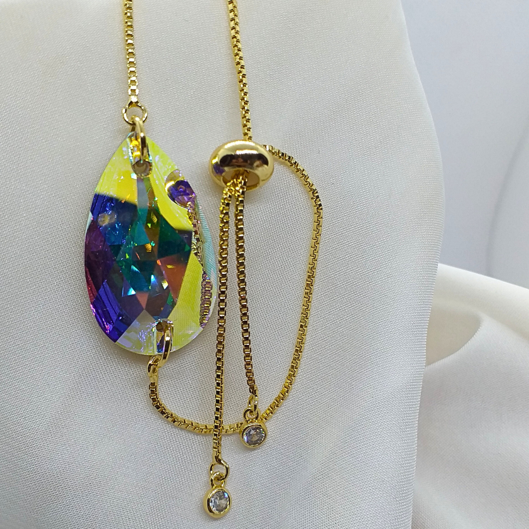 AB Crystal Bracelet (Almond Shaped)
