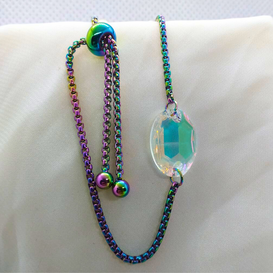 Multicolor Transparent Crystal Bracelet