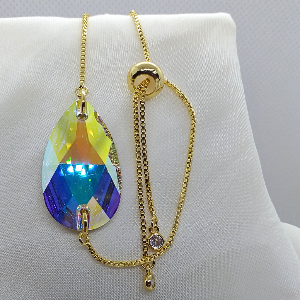 AB Crystal Bracelet (Almond Shaped)