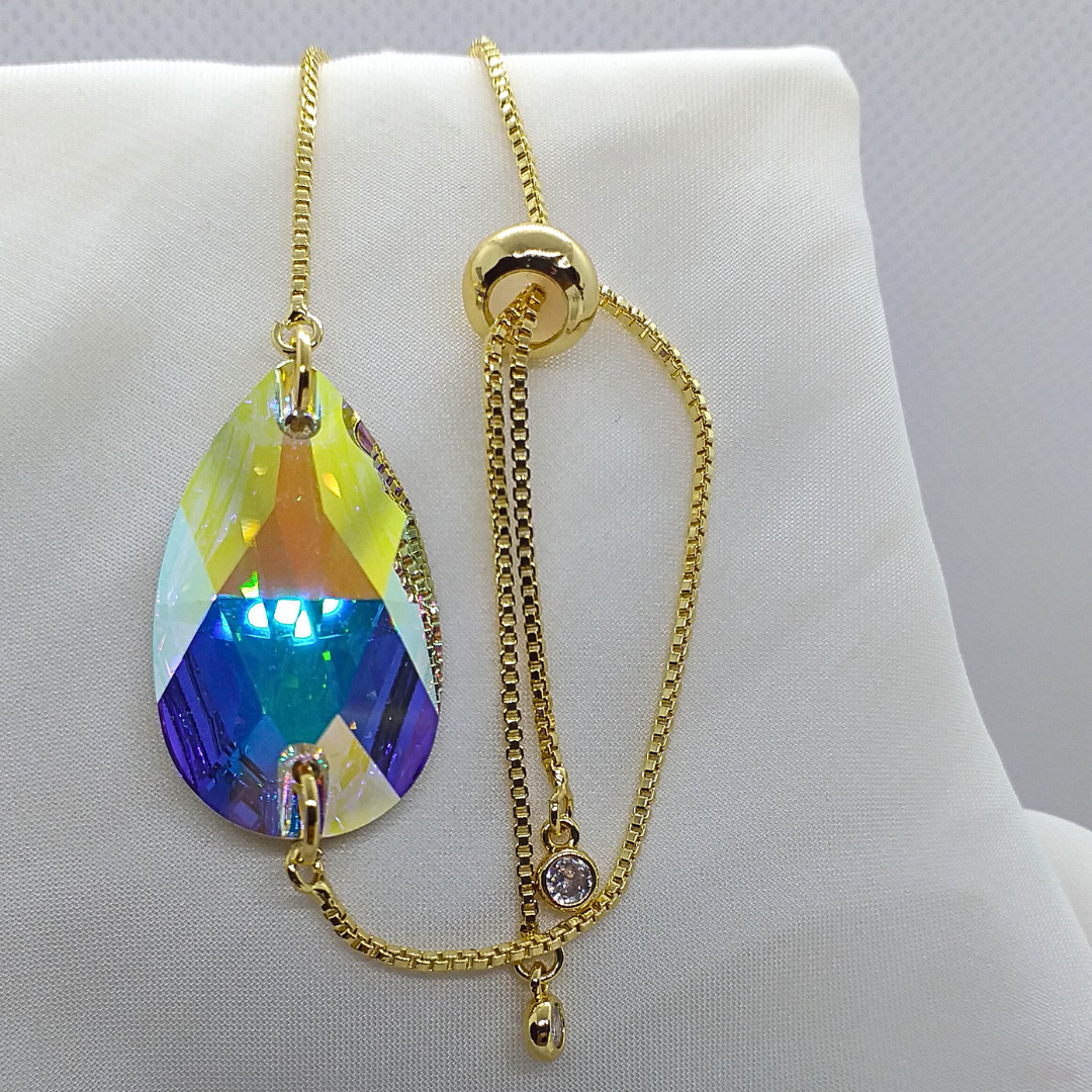 AB Crystal Bracelet (Almond Shaped)