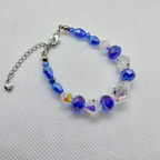 Blue Crystal Beaded Bracelet